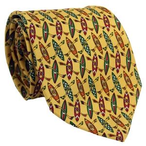 Salvatore Ferragamo Mens Vintage Silk Novelty Tie